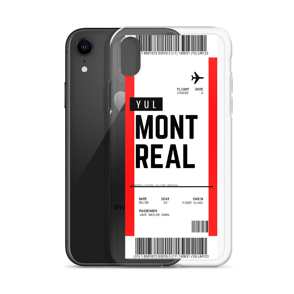 Thumbnail: Montreal Boarding Pass iPhone Case