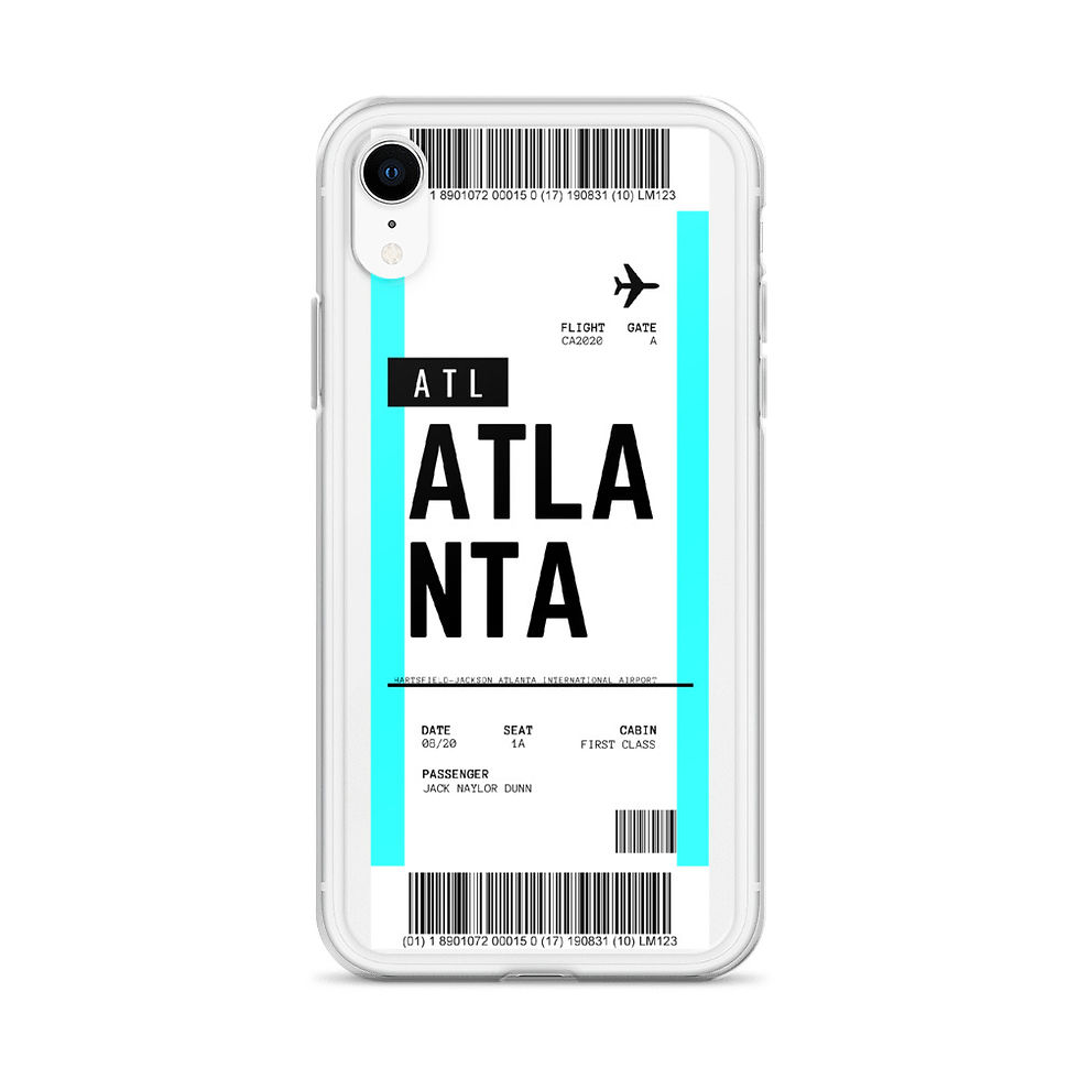 Thumbnail: Atlanta Boarding Pass iPhone Case