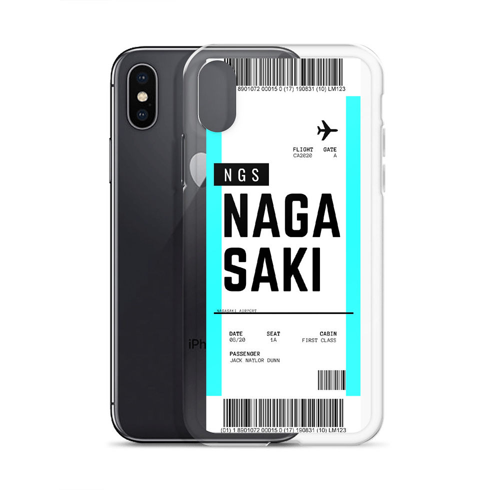 Thumbnail: Nagasaki Boarding Pass iPhone Case