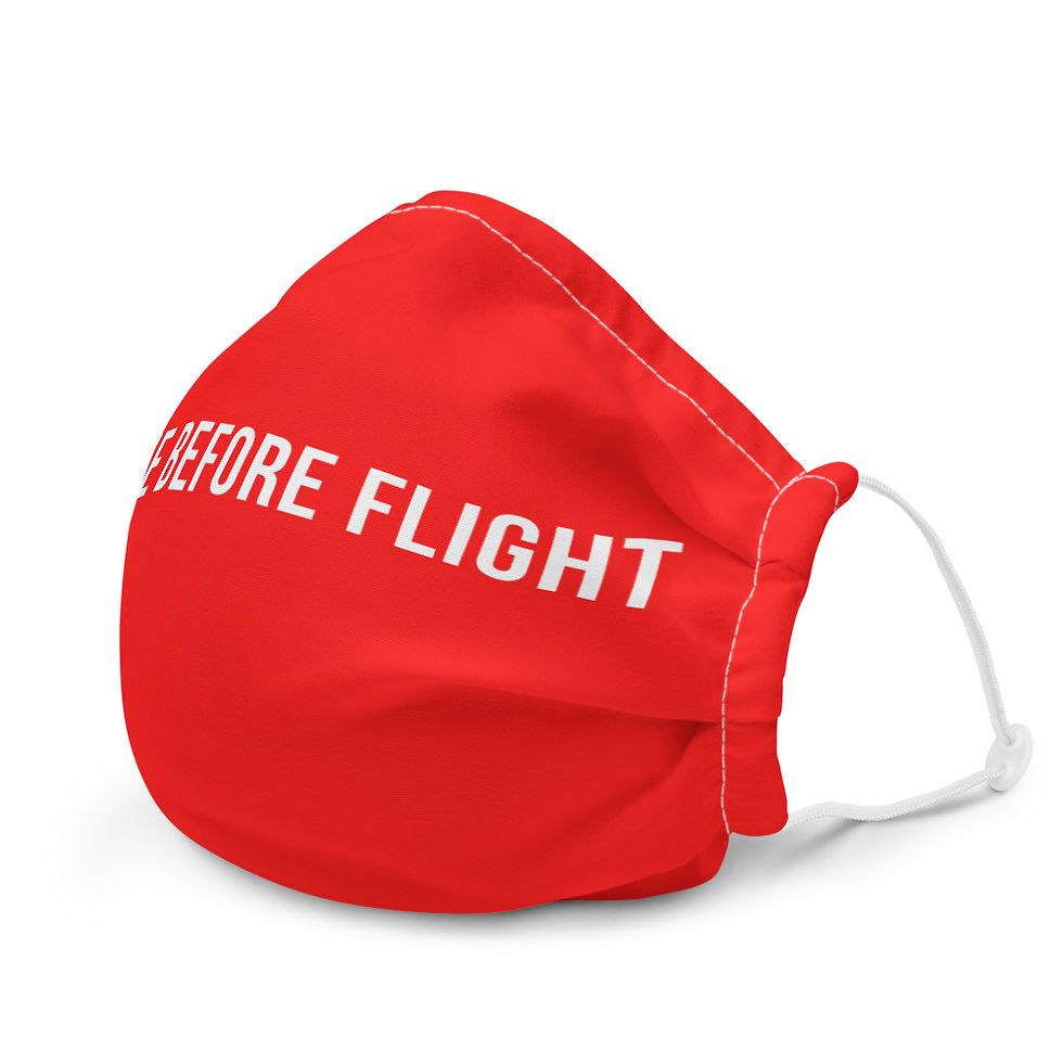 Thumbnail: REMOVE BEFORE FLIGHT Face mask
