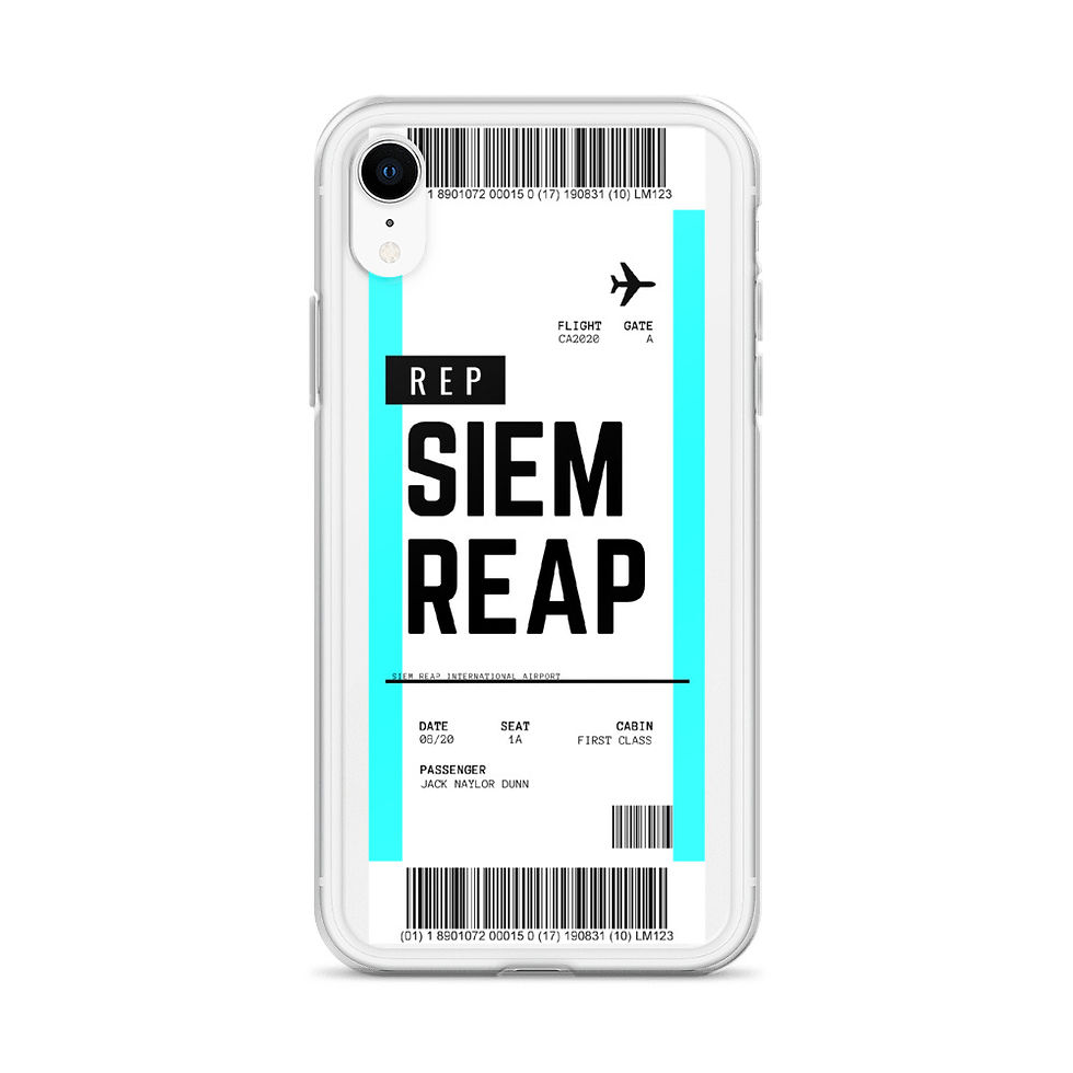 Thumbnail: Siem Reap Boarding Pass iPhone Case