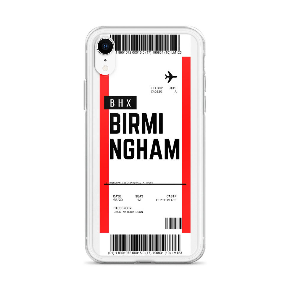 Thumbnail: Birmingham Boarding Pass iPhone Case