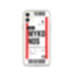 Thumbnail: Mykonos Boarding Pass iPhone Case