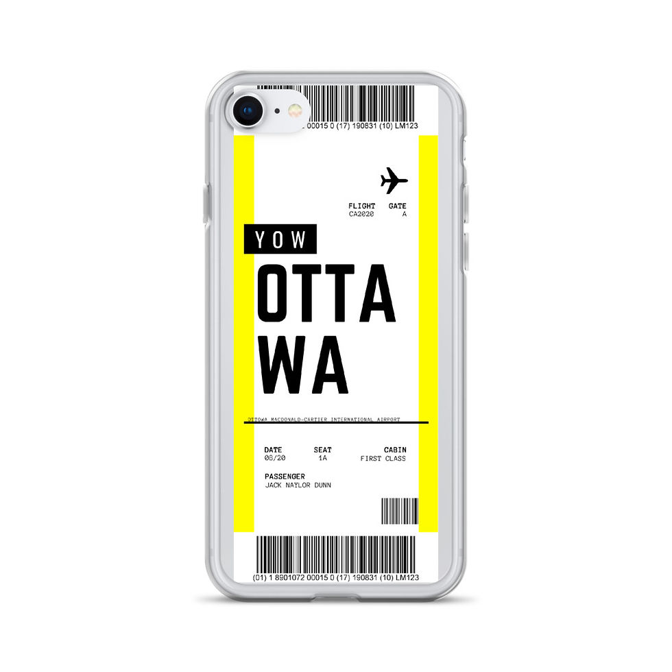 Thumbnail: Ottawa Boarding Pass iPhone Case