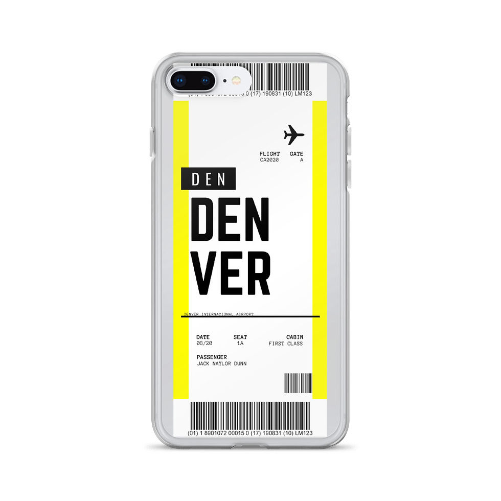 Thumbnail: Denver Boarding Pass iPhone Case
