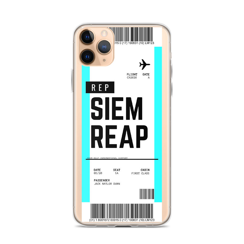Thumbnail: Siem Reap Boarding Pass iPhone Case