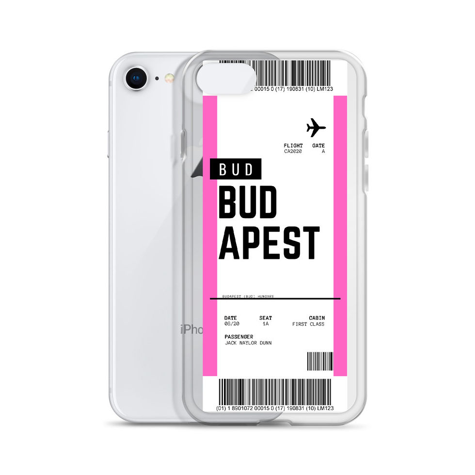 Thumbnail: Budapest Boarding Pass iPhone Case