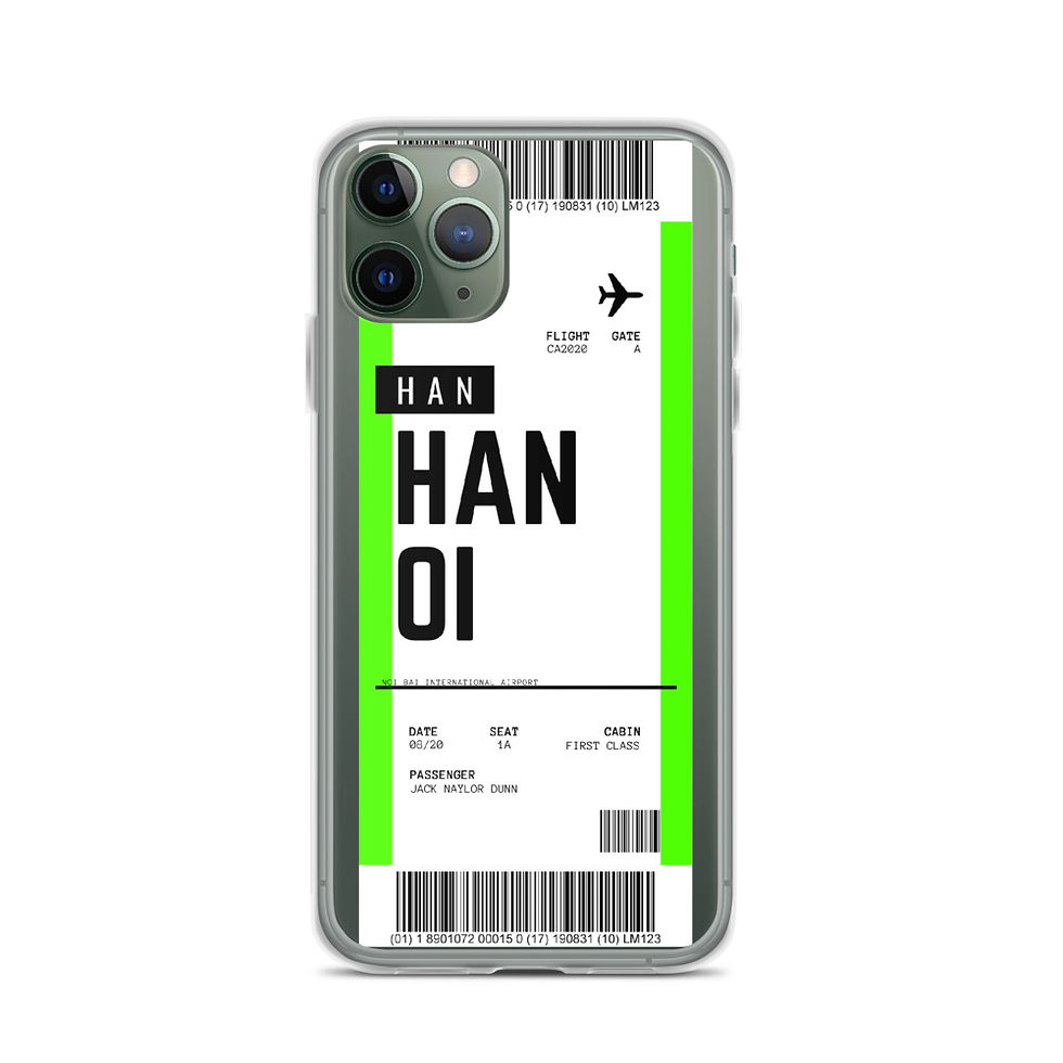 Thumbnail: Hanoi Boarding Pass iPhone Case