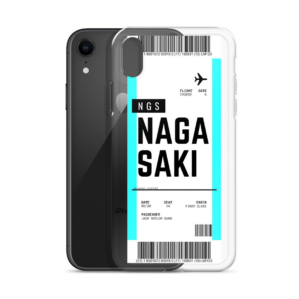 Thumbnail: Nagasaki Boarding Pass iPhone Case