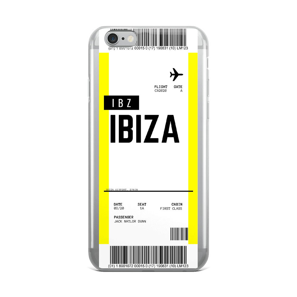 Thumbnail: Ibiza Boarding Pass iPhone Case
