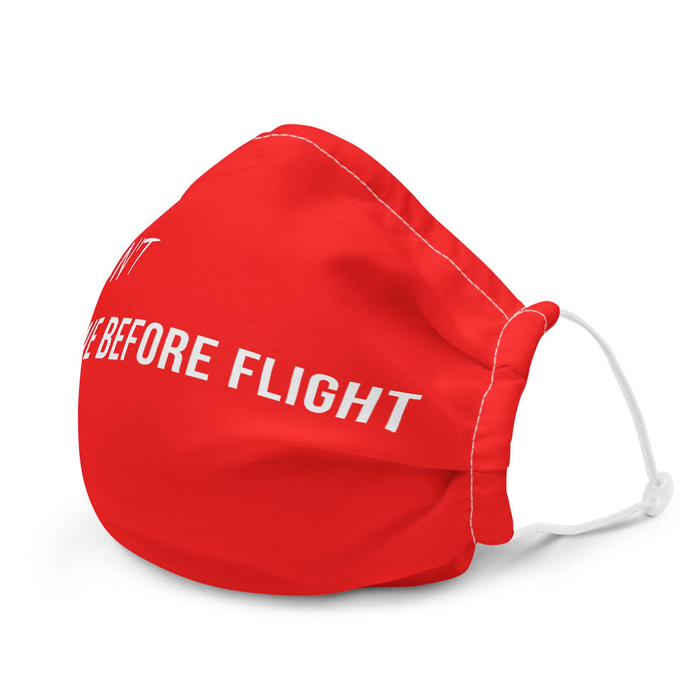 Thumbnail: (DON'T) REMOVE BEFORE FLIGHT Face mask