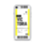 Thumbnail: Victoria Boarding Pass iPhone Case