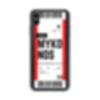 Thumbnail: Mykonos Boarding Pass iPhone Case