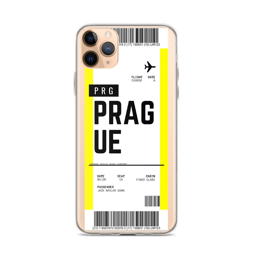 Thumbnail: Prague Boarding Pass iPhone Case