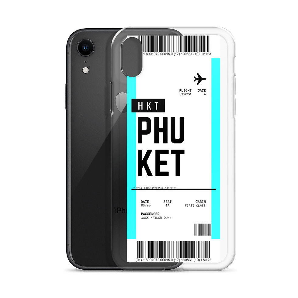Thumbnail: Phuket Boarding Pass iPhone Case