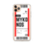Thumbnail: Mykonos Boarding Pass iPhone Case