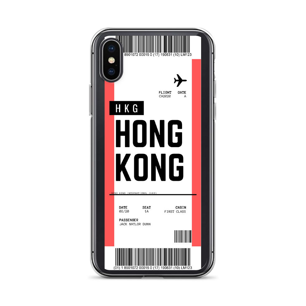 Thumbnail: Hong Kong Boarding Pass iPhone Case
