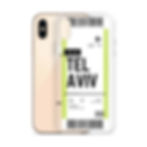 Thumbnail: Tel Aviv Boarding Pass iPhone Case