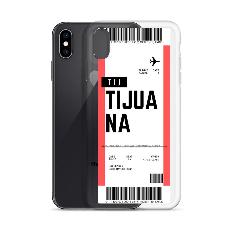 Thumbnail: Tijuana Boarding Pass iPhone Case