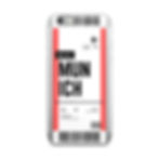 Thumbnail: Munich Boarding Pass iPhone Case