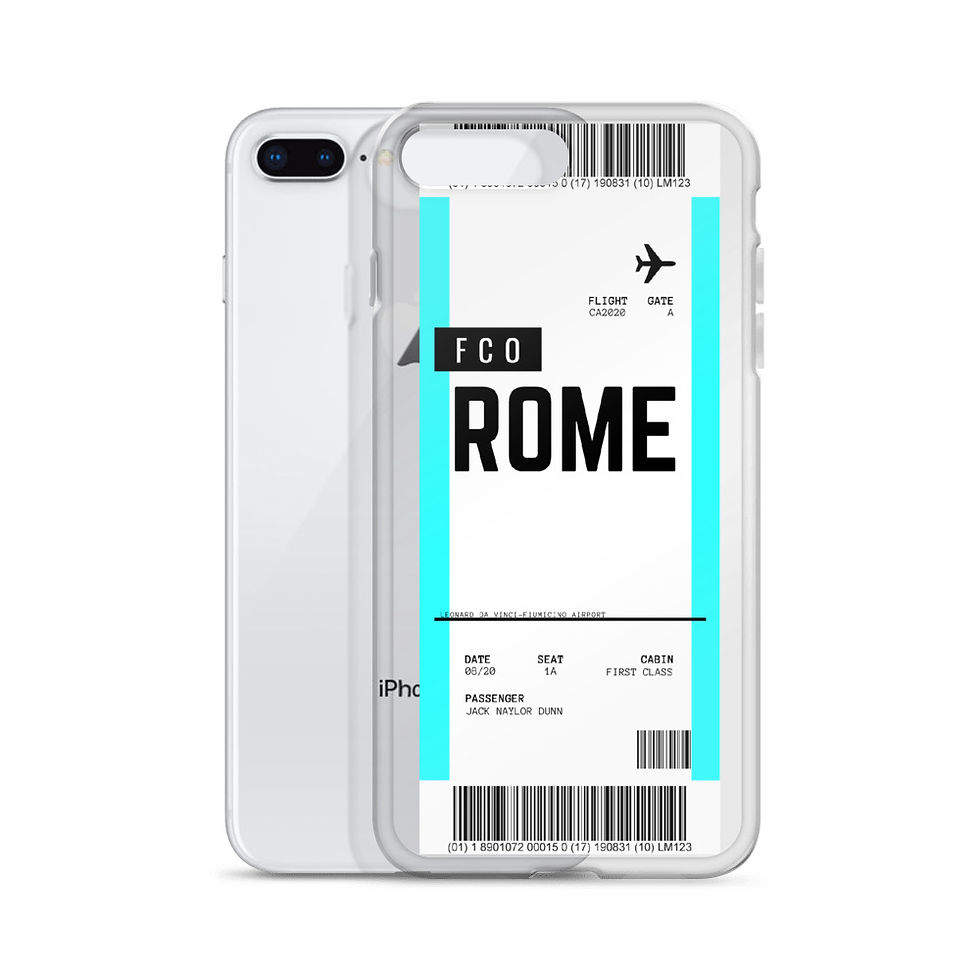 Thumbnail: Rome Boarding Pass iPhone Case