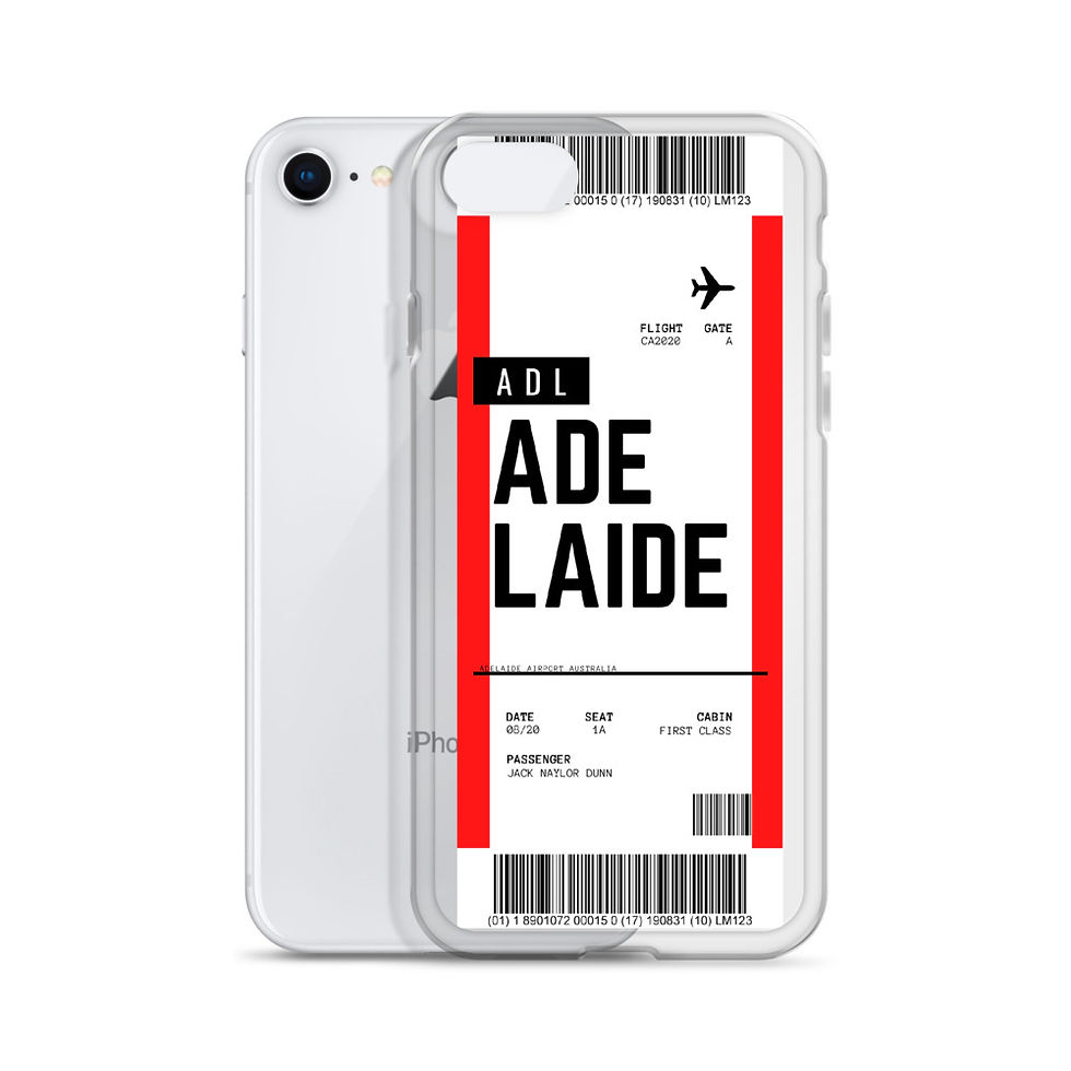 Thumbnail: Adelaide Boarding Pass iPhone Case