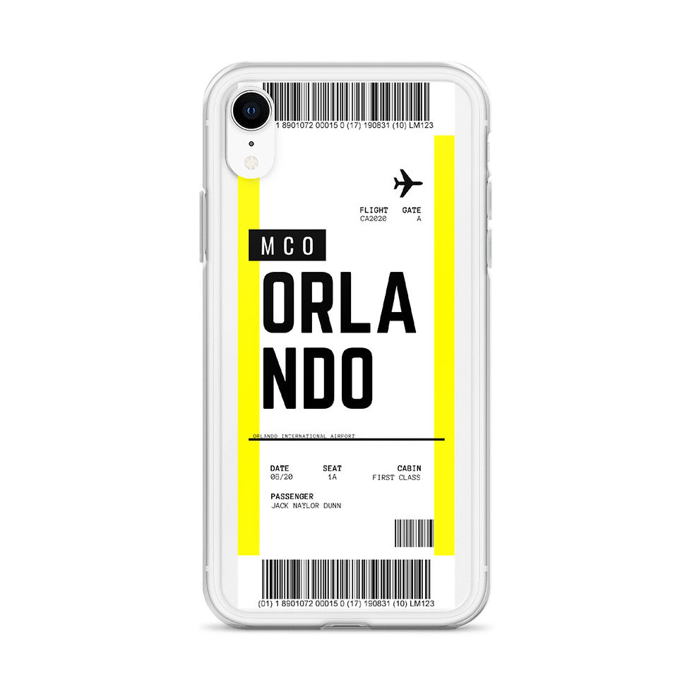 Thumbnail: Orlando Boarding Pass iPhone Case