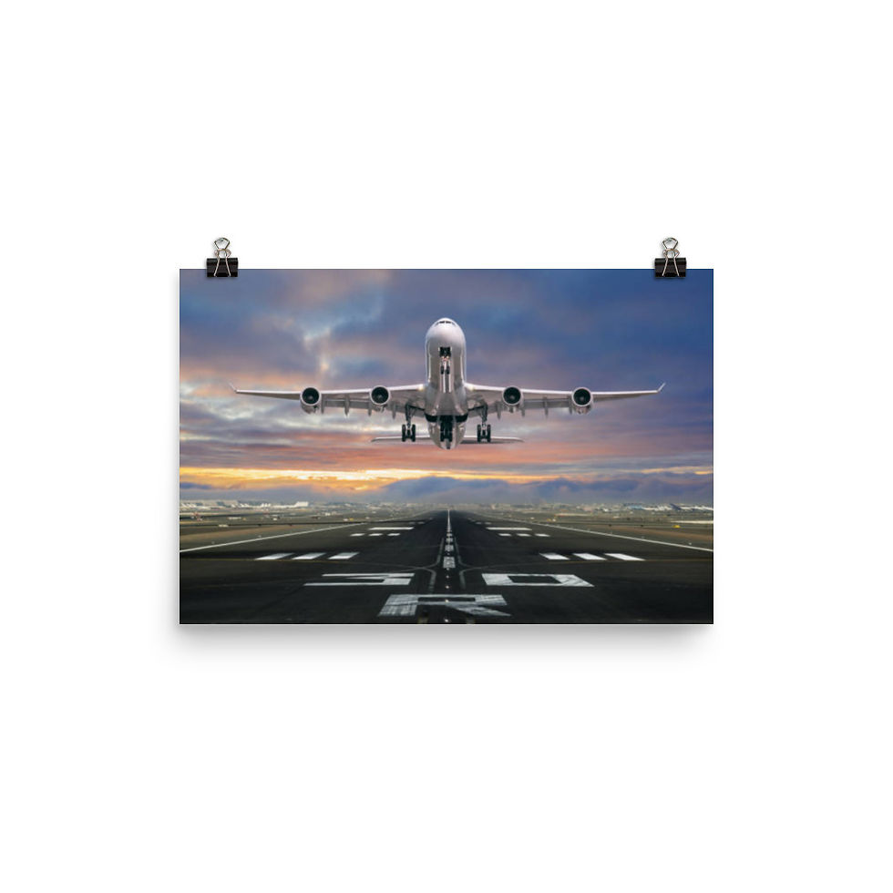 Thumbnail: Aircraft Departing From RWY30 Poster