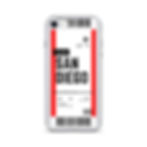 Thumbnail: San Diego Boarding Pass iPhone Case