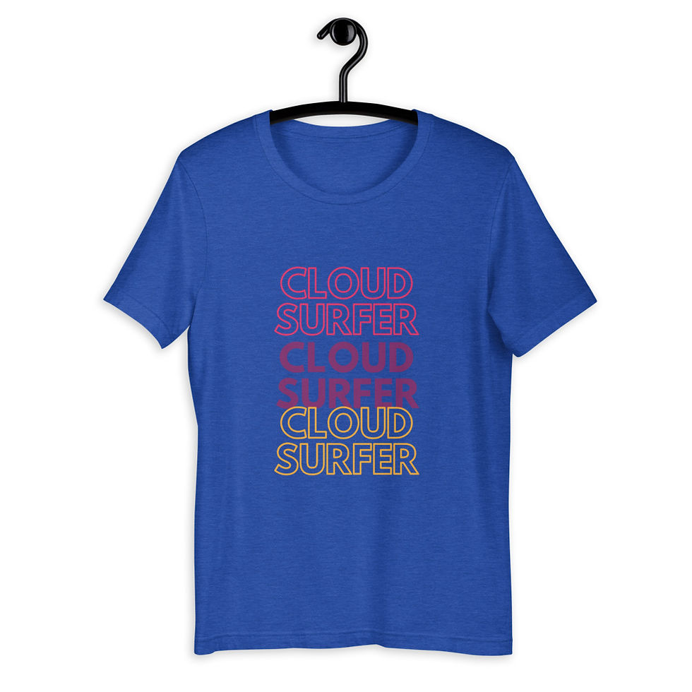 Thumbnail: Cloud Surfer Short-Sleeve Unisex T-Shirt