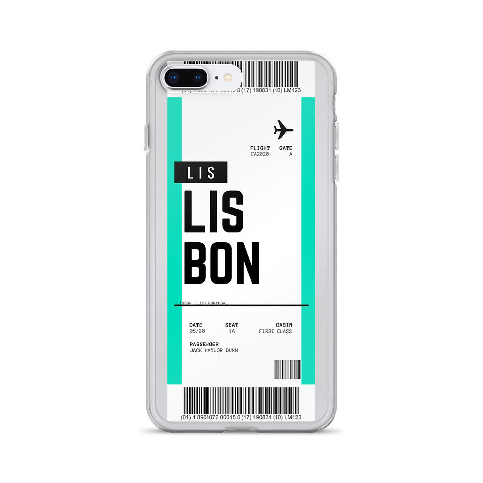 Thumbnail: Lisbon Boarding Pass iPhone Case