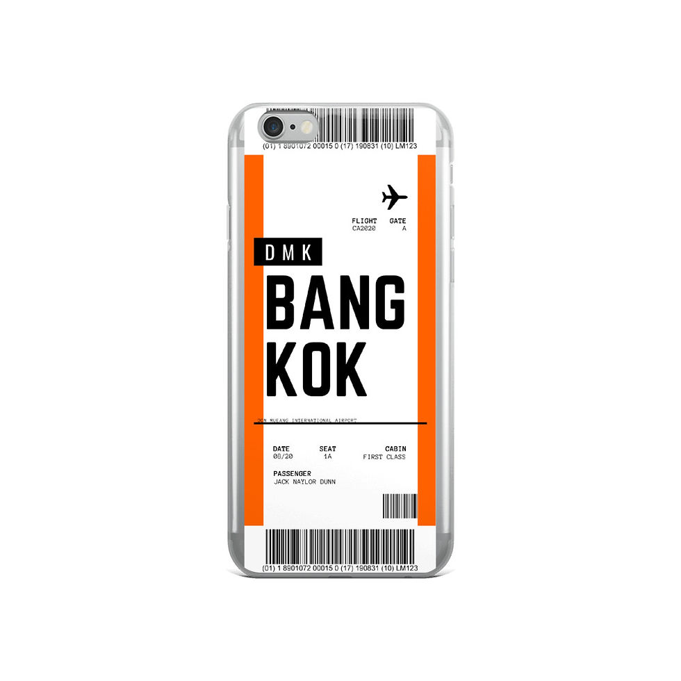Thumbnail: Bangkok Boarding Pass iPhone Case