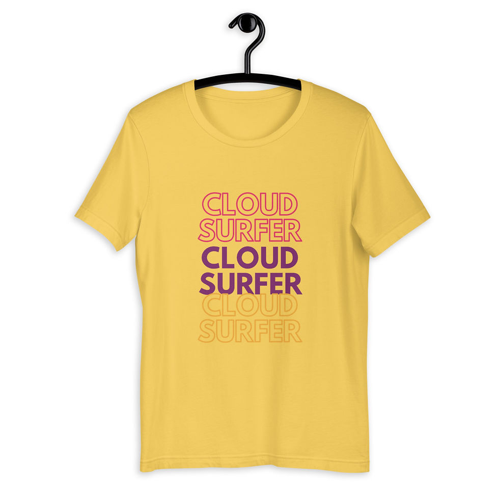 Thumbnail: Cloud Surfer Short-Sleeve Unisex T-Shirt