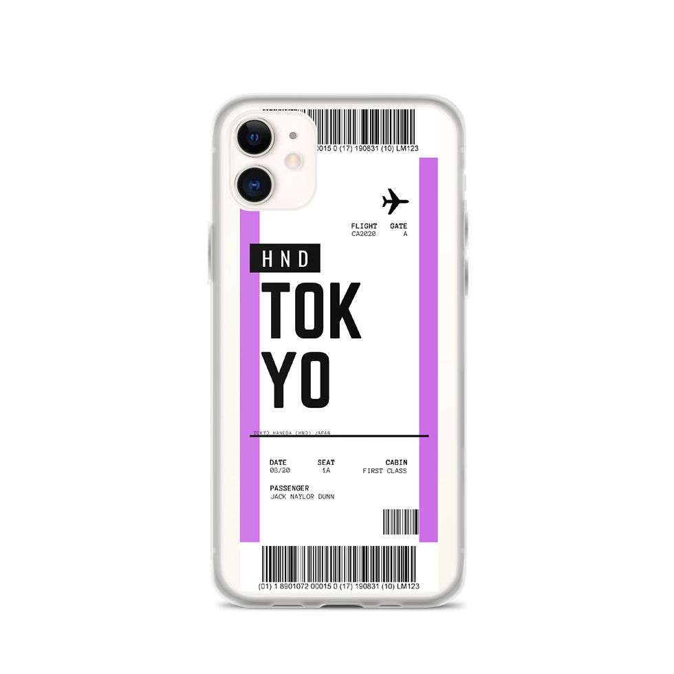 Thumbnail: Tokyo Boarding Pass iPhone Case