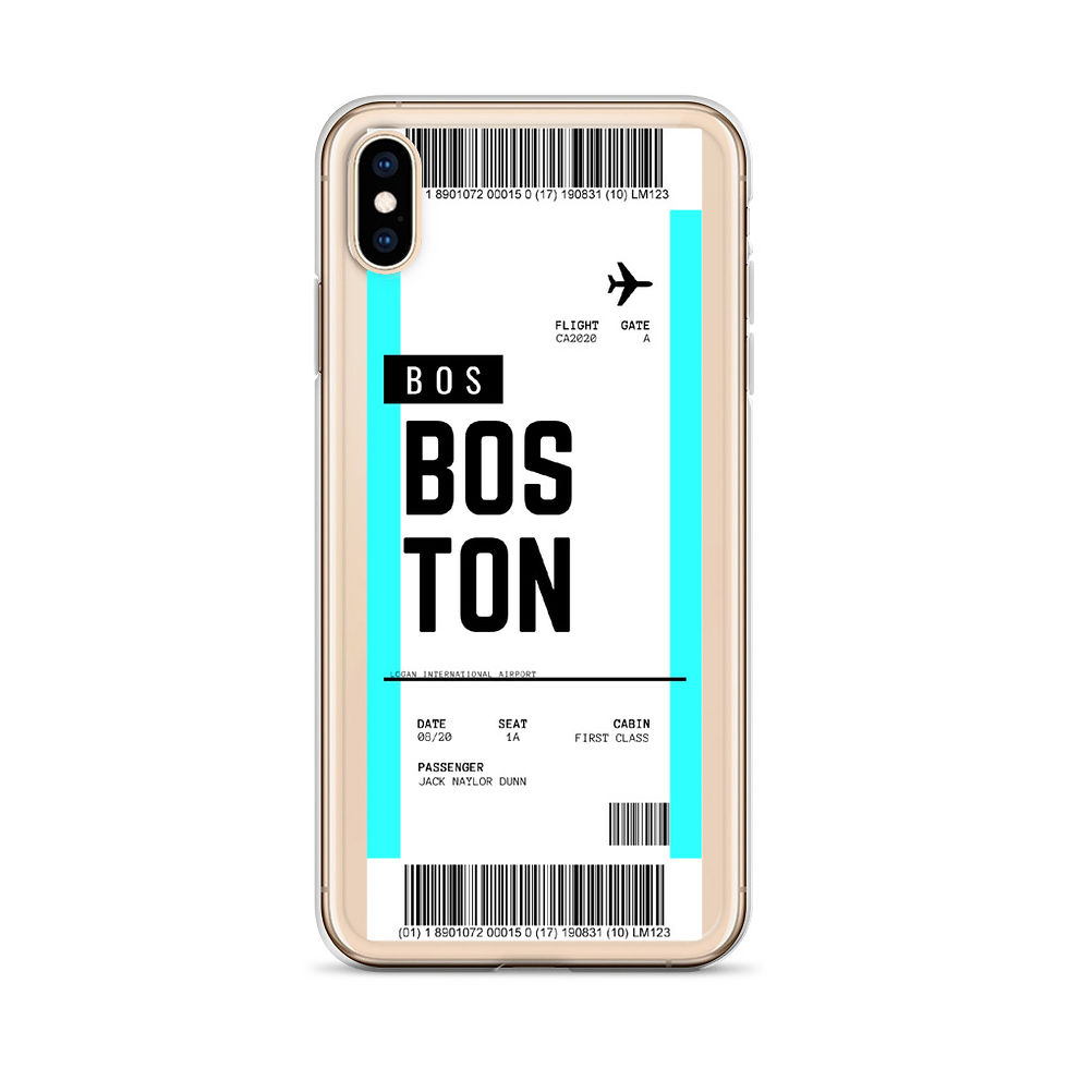 Thumbnail: Boston Boarding Pass iPhone Case