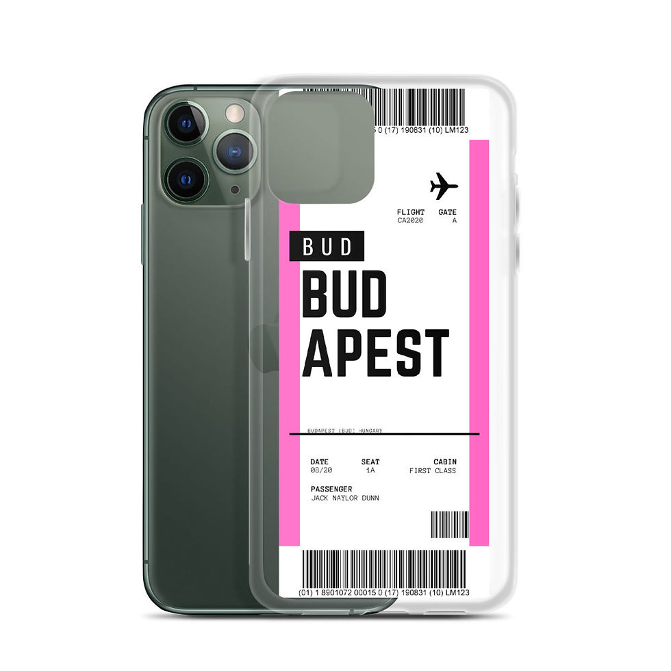 Thumbnail: Budapest Boarding Pass iPhone Case