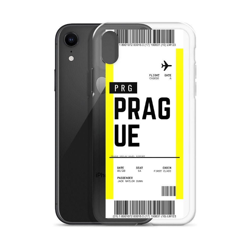 Thumbnail: Prague Boarding Pass iPhone Case
