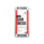 Thumbnail: San Diego Boarding Pass iPhone Case