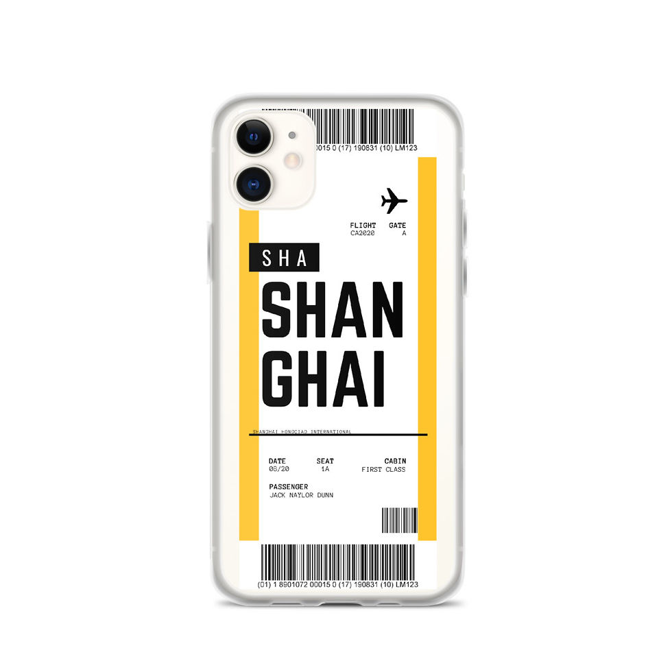 Thumbnail: Shanghai Boarding Pass iPhone Case