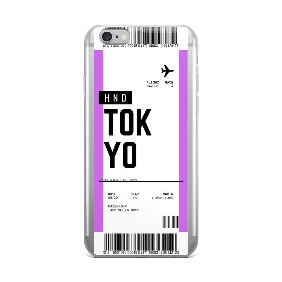 Thumbnail: Tokyo Boarding Pass iPhone Case