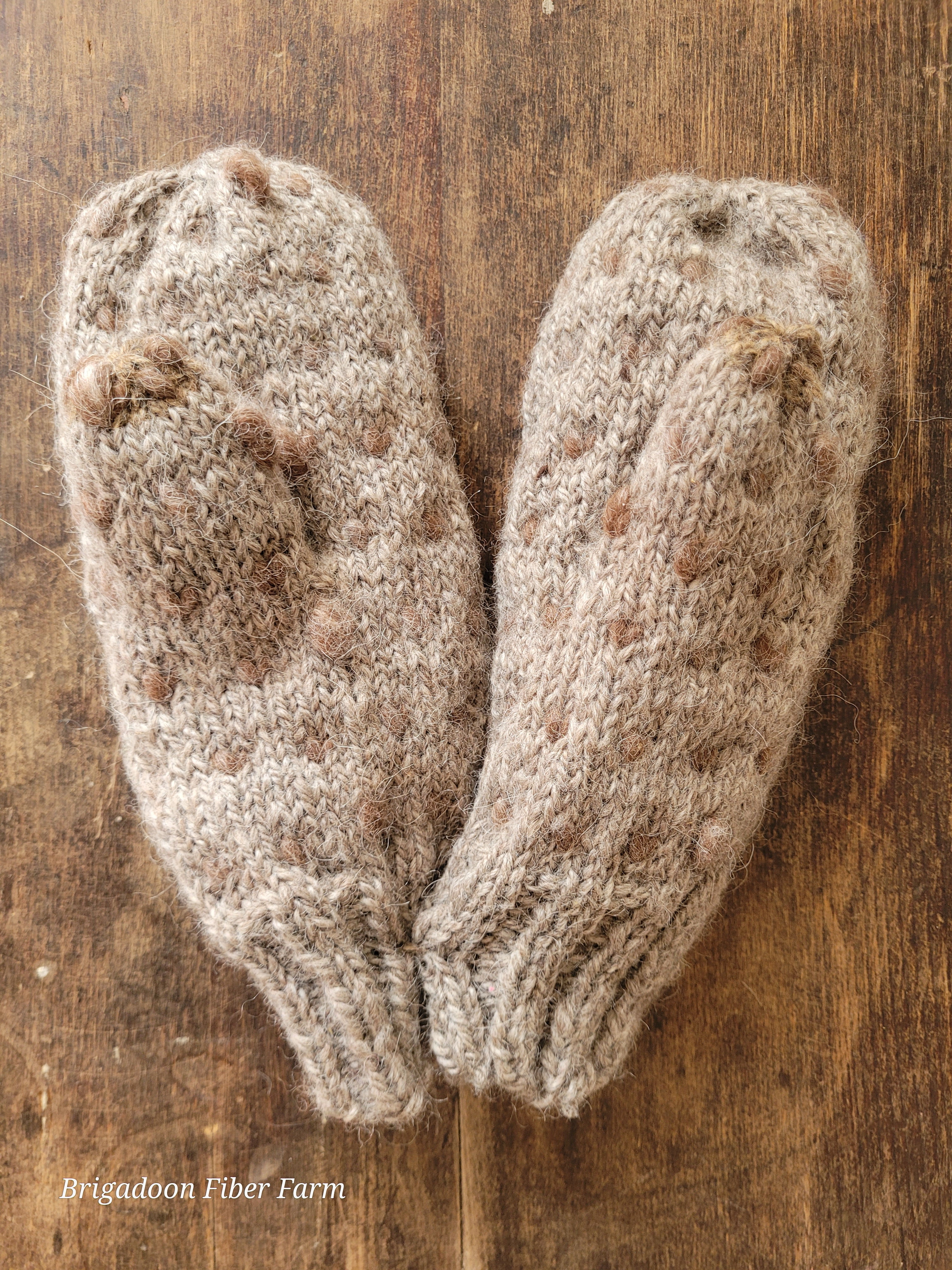 Thrum Mittens – Wool and alpaca Alpaca.