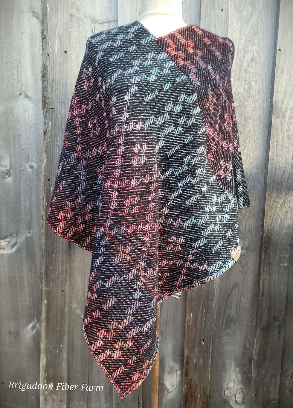 Thumbnail: Sailors Delight Poncho - Wool, Maritime grown and woven