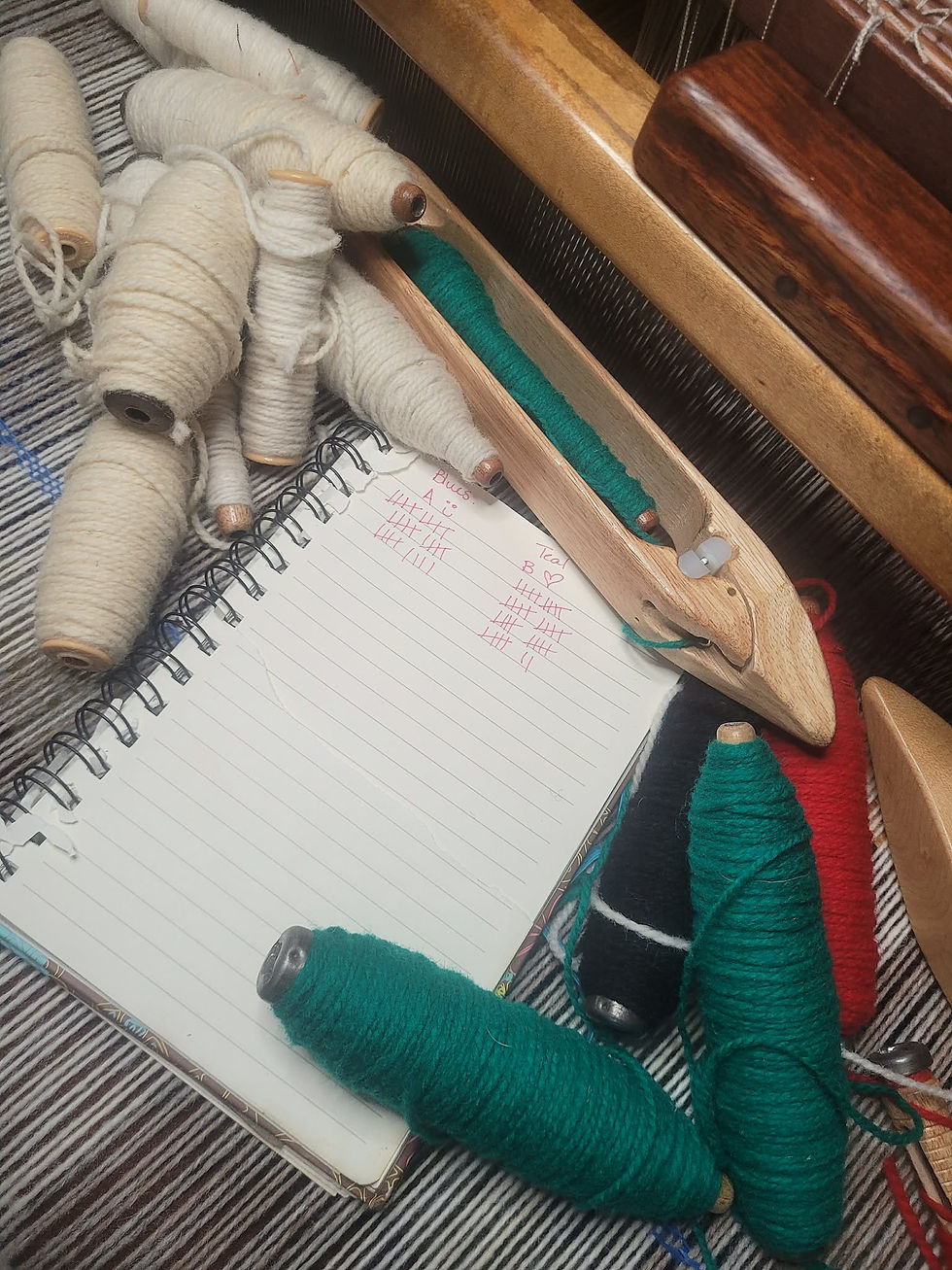 Thumbnail: Floating Windows, Handwoven Blanket, 100% wool, farm raised.