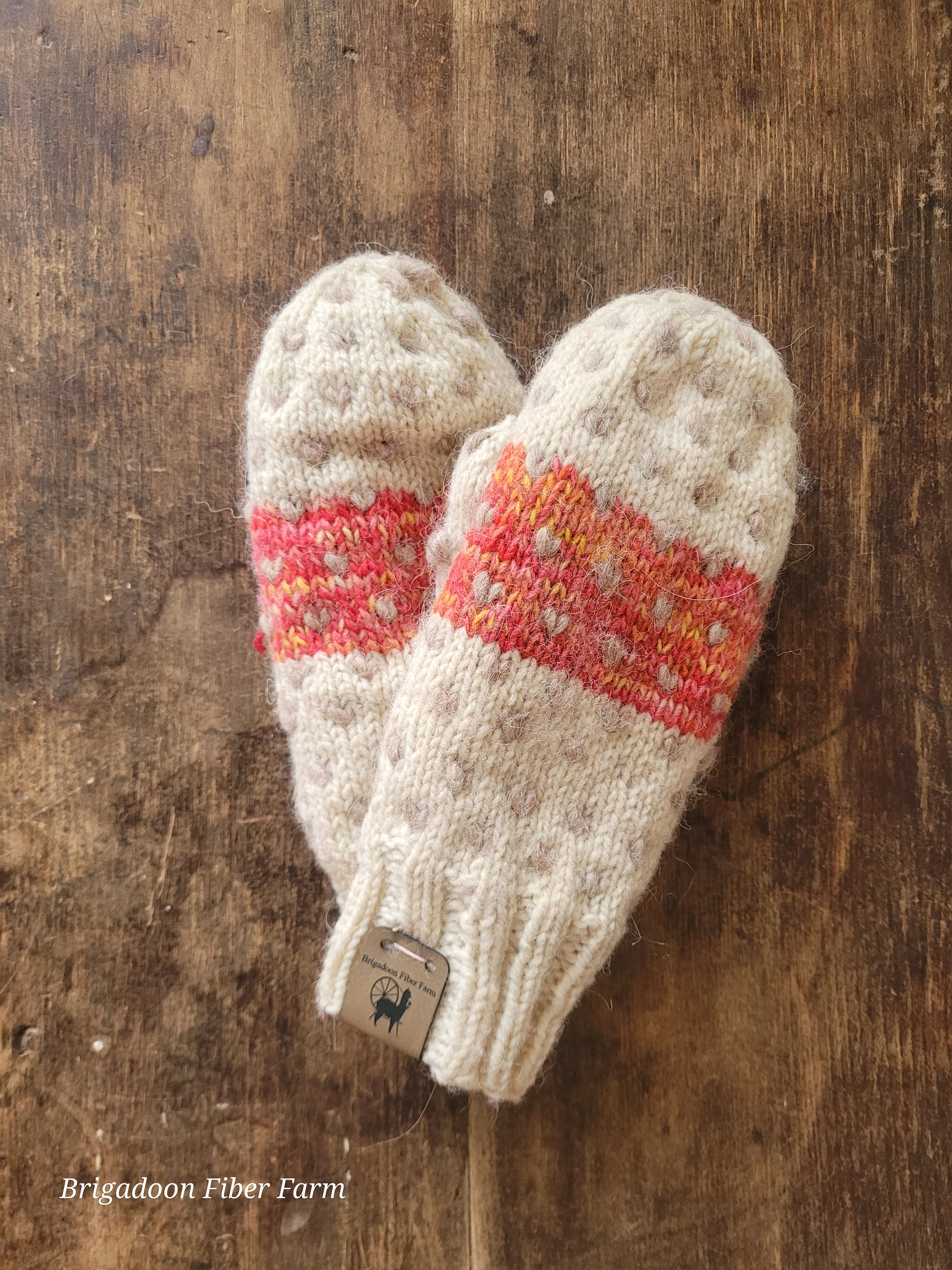 Thrum Mittens – Wool and alpaca Alpaca.