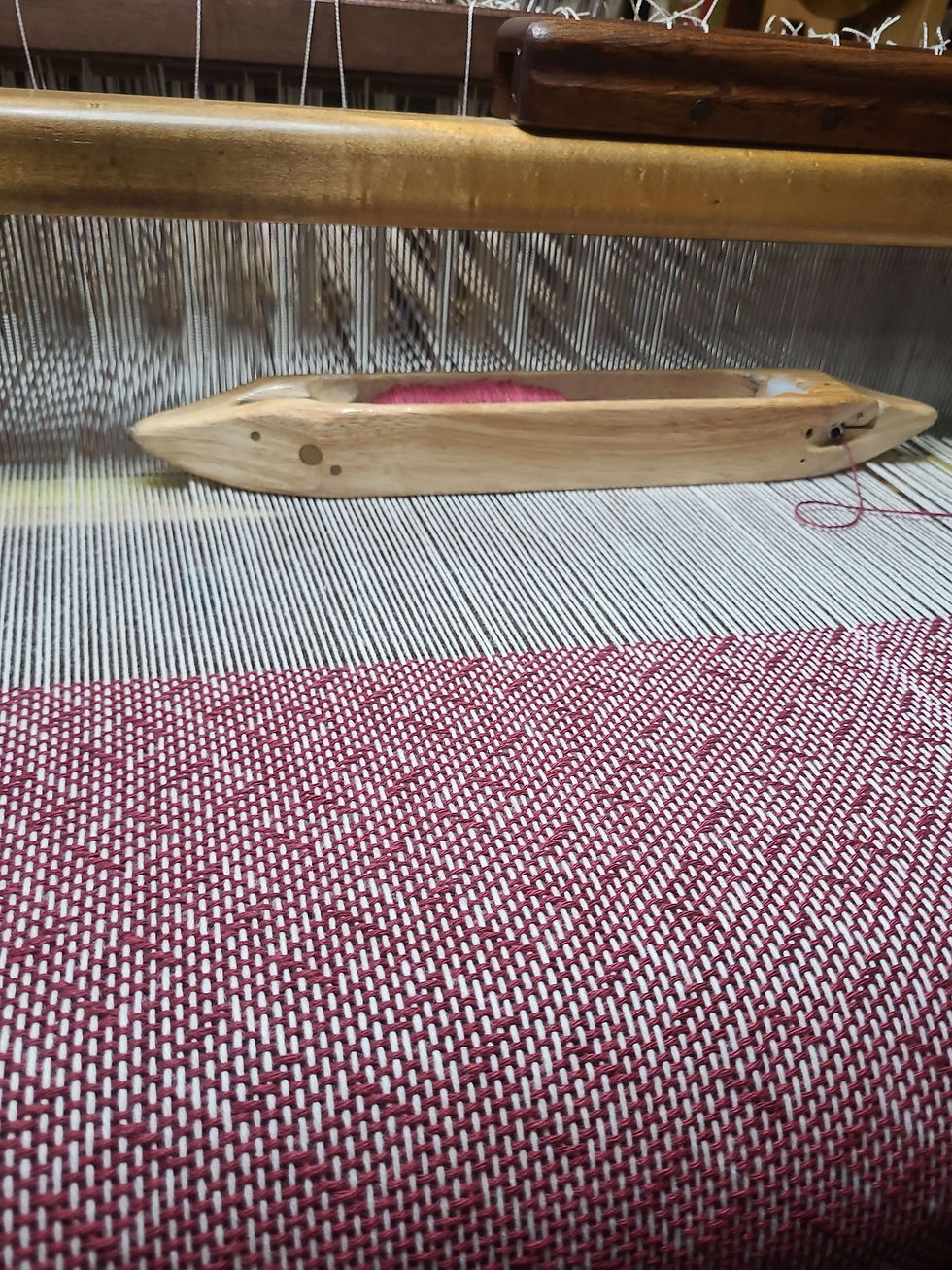Thumbnail: Rustic tea towel, handwoven,  100% cotton.