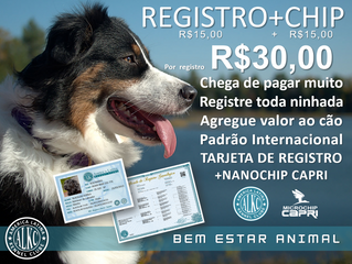 Registro R$30,00