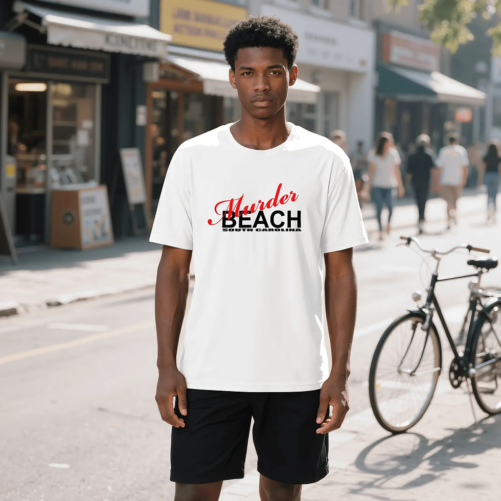 Thumbnail: Mur**r beach wihte Short Sleeve T Shirt