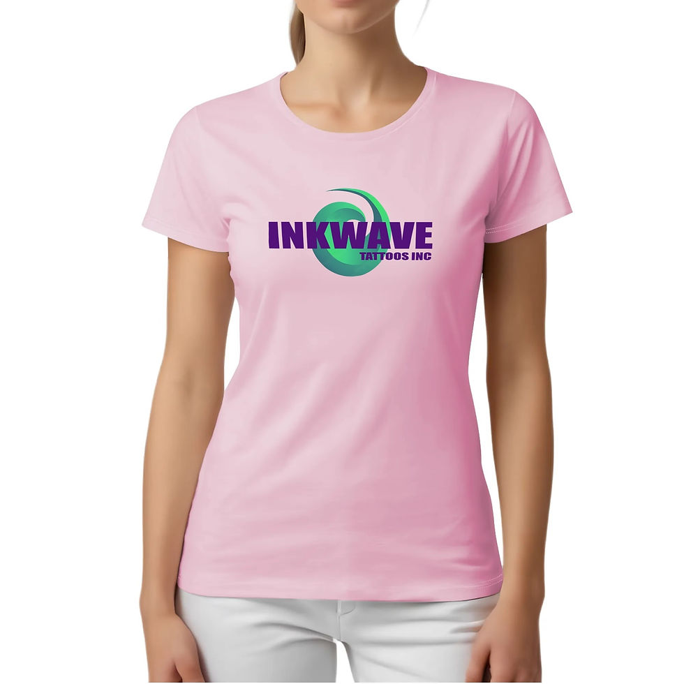 Thumbnail: inkwave w spiralWoman Crew neck T-shirts