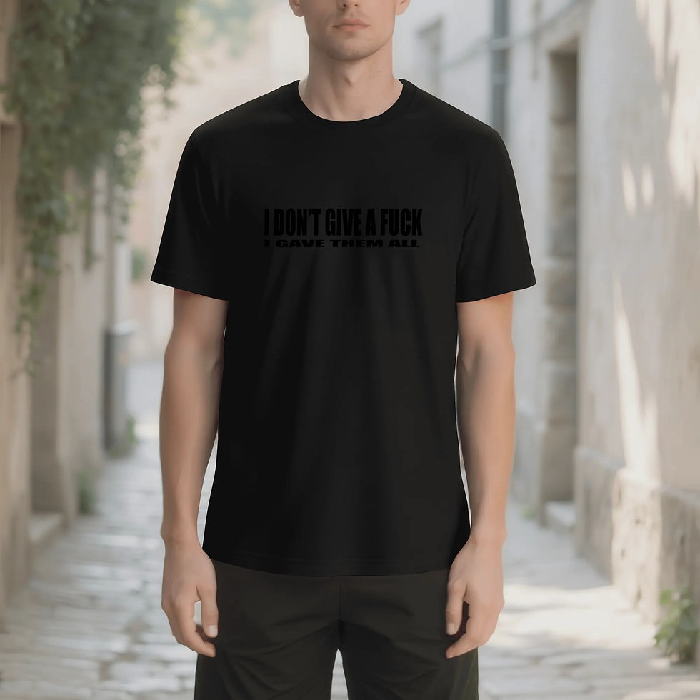 Thumbnail: Gave all my fucks Crew Neck Short Sleeve T Shirt