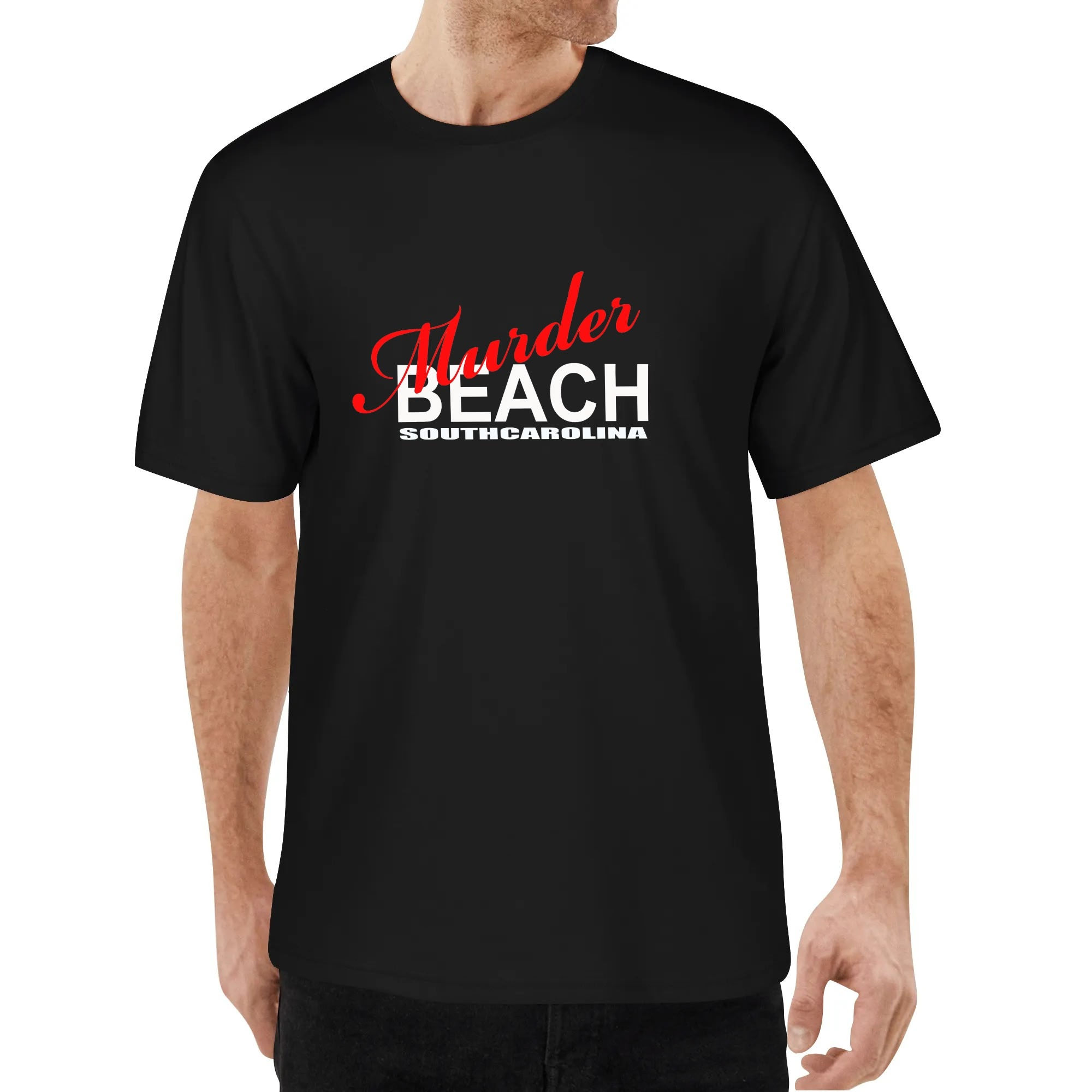 Mur**r beach Short Sleeve Black T Shirt